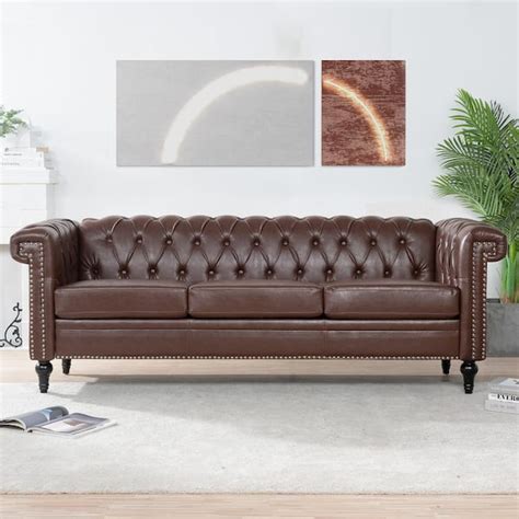 Harper Bright Designs In W Flared Arm Faux Leather Straight