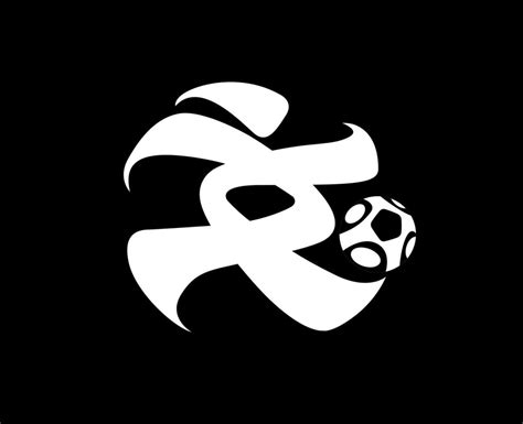 Afc Champions League Logo White Symbol Football Asian Abstract Design