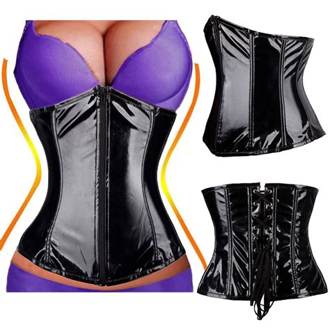 Black Vinyl Bustier Promotion Shop For Promotional Black Vinyl Bustier On