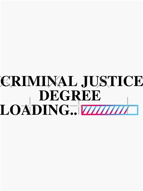 Criminal Justice Degree Loading Sticker For Sale By Kawai Girl