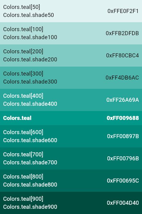 Colors Class Material Library Dart Api