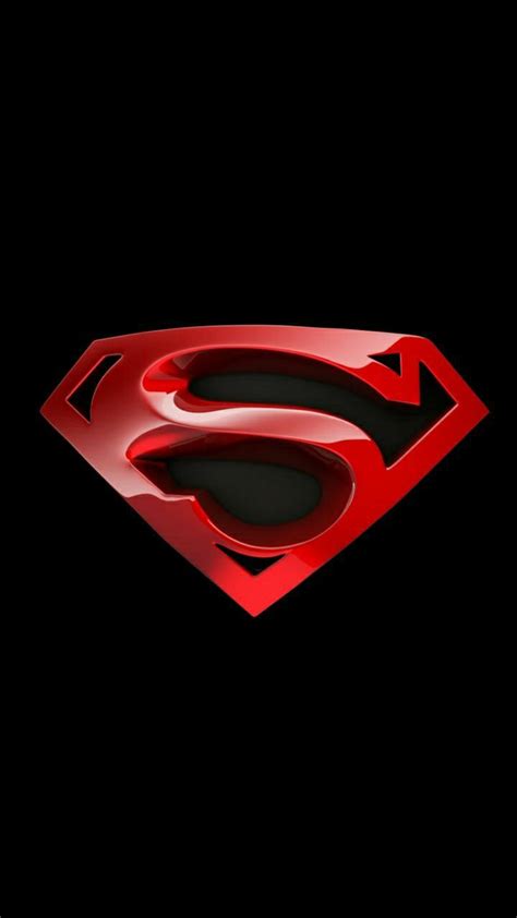 Superman Logo in Red and Black