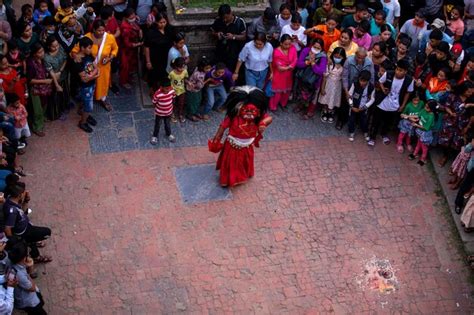 Premium Photo Lakhey Dance Kathmandu Nepal