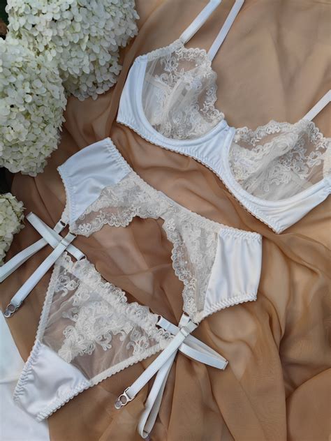 Bridal Lingerie Bridal Lingerie Wedding Night Satin Lingerie Ivory