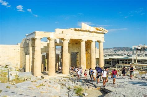 Propylaea of the Athenian Acropolis. Stock Photo - Image of archeology ...