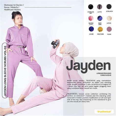 Jual Scrubs Jayden Doctor S Scrub Set Baju Celana Jaga Oka Ok Perawat