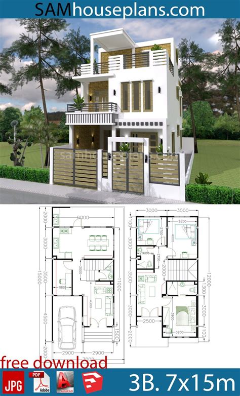 House Design Plans 10x10 With 3 Bedrooms Full Interior House Plans Sam 784