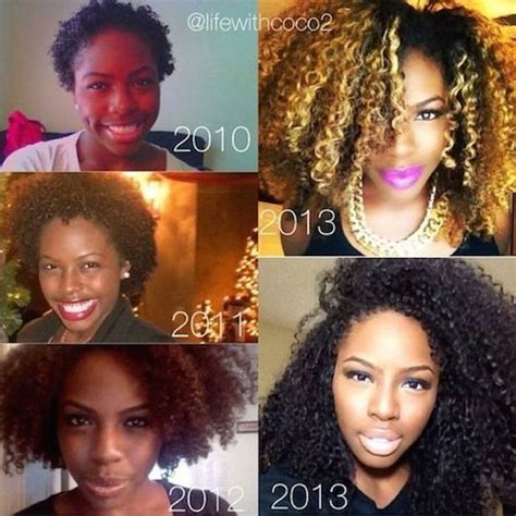 10 Inspirational Photos Of Amazing Natural Hair Journeys In 2020