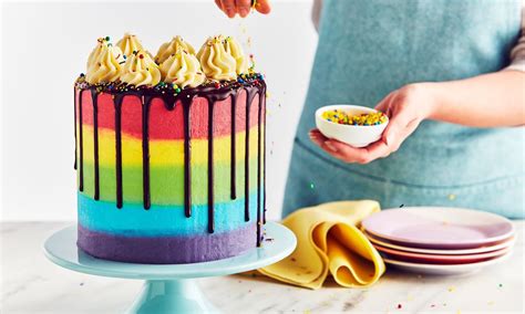 Rainbow Ombre Cake Recipe Dr Oetker