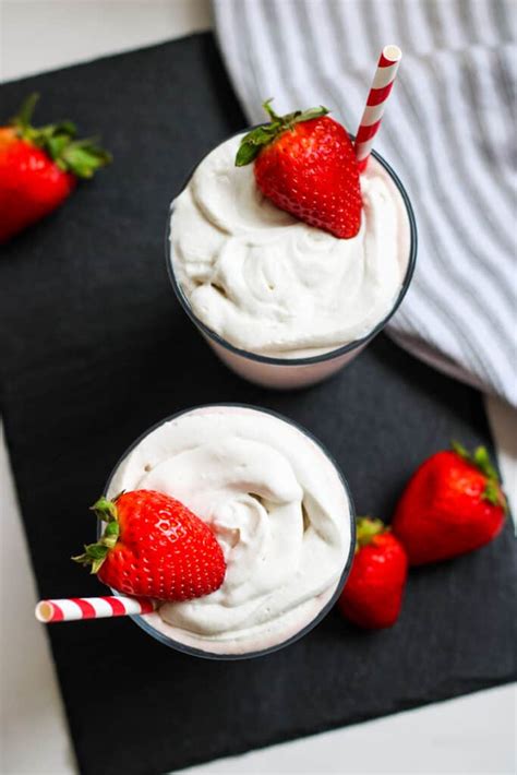 Strawberry Milkshake Without Ice Cream Healthy Recipe The Home Intent