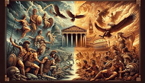 Entre deuses e homens: As diferenças entre a mitologia grega e romana