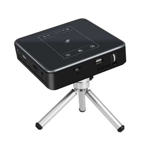 Карманный мини-проектор WZATCO D13 Android, портативный светодиодный Wi ...