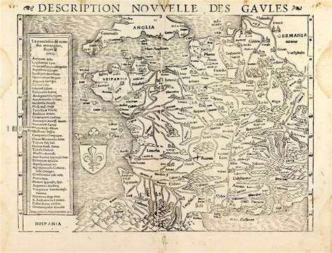 France By Sebastian M Nster Sanderus Antique Maps Antique Map Webshop