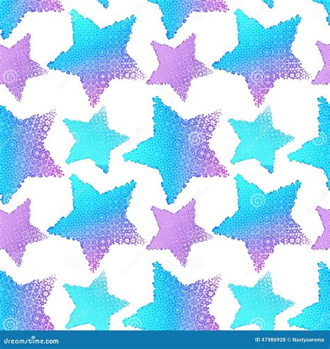 Seamless Pattern With Stars Vector Stock Illustration Illustration Of