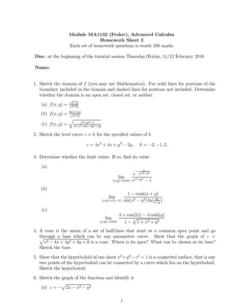 Ma Problem Set Module Ma Frolov Advanced