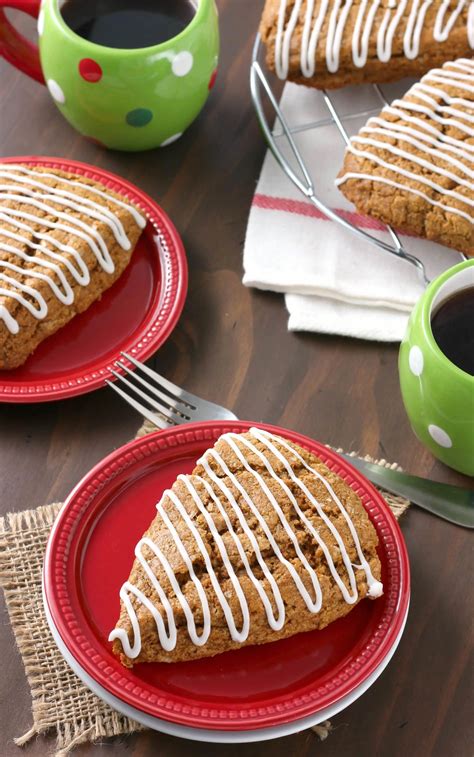 Gingerbread Scones Whole Wheat A Kitchen Addiction