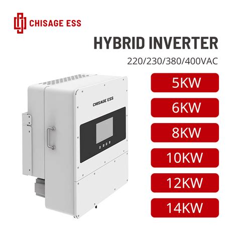 Chisage Ess New Launched Colorful LCD En Approved Three Phase 12kw