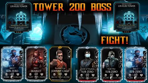 Mk Mobile Lin Kuei Tower Boss Battle Early Access Gameplay Boss