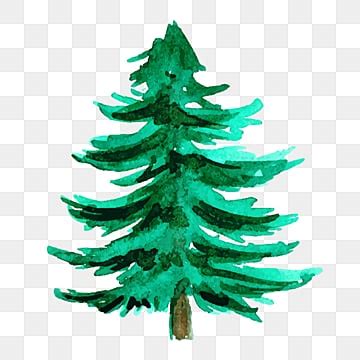 Watercolor Christmas Tree PNG Transparent Images Free Download | Vector ...