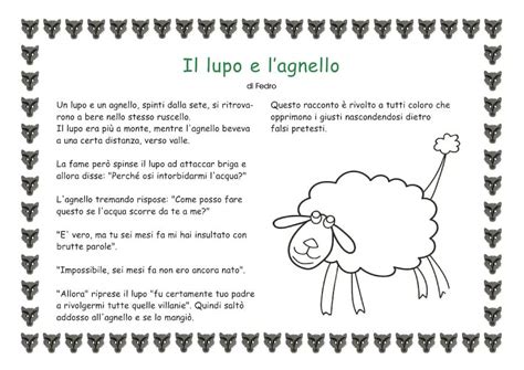 Il Lupo E L Agnello Favola Per Bambini