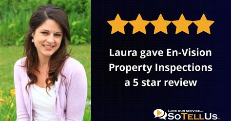 Laura B Gave En Vision Property Inspections A Star Review On Sotellus