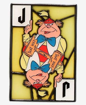 Tweedle Dee And Tweedle Dum Hot Topic Alice In Wonderland Stained Glass Cards Blind