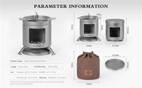 Naturehike Portable Lightweight Titanium Wood Stove NH20RJ005