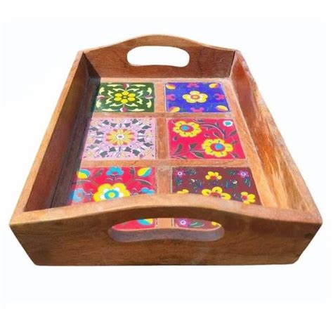 Pine Wood Wooden Serving Tray At Rs 850 Piece In Phulera ID