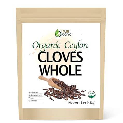 Amazon True Organic Ceylon Cloves Whole Ounces Bulk Bag Usda