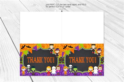 Printable Halloween Thank You Cards - Printable Word Searches