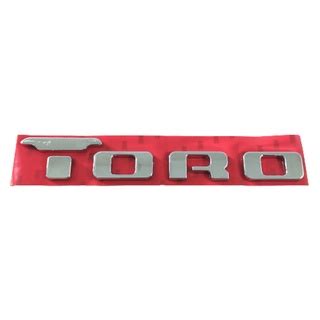 Emblema Letreiro Toro Fiat Todos Cromado Adesivo Traseiro 21 X 3 3 CM