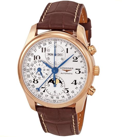 Longines Master Collection 18k R Gold Chronograph Mens Watch L26738