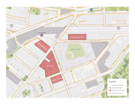 This map shows exactly where is the fenway park and nearby parking 13