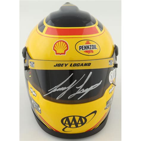 Joey Logano Signed NASCAR Team Penske Pennzoil Mini Helmet Beckett