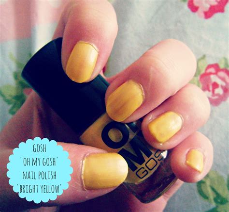 NOTD - GOSH 'Oh My GOSH' Nail Polish in 'Bright Yellow' ♥ | Dolly Dowsie