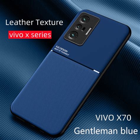 เคสโทรศัพท์มือถือหนัง กันกระแทก มีแม่เหล็กติดรถยนต์ สําหรับ Vivo X70