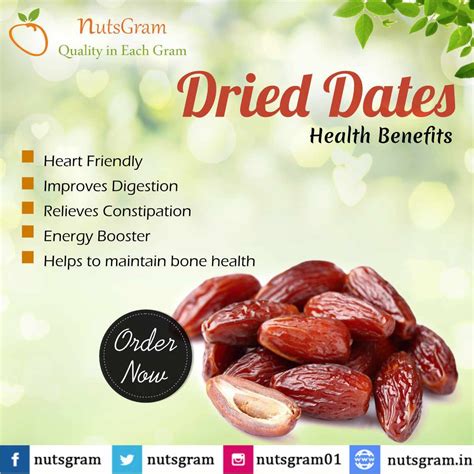 Dried Dates Health Benefits Fruit Health Benefits Healthy Facts