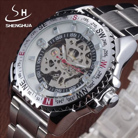 Aliexpress Buy SHENHUA Men S Luxury Skeleton Automatic Watch