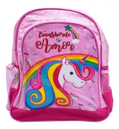 Morral Escolar Maxtoy Disney Unicornio Color Rosa L Mercadolibre