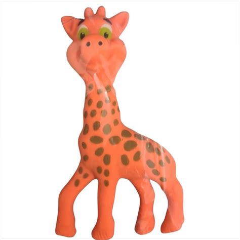 Boneco infantil de apertar morder girafinha neck super macio para bebê