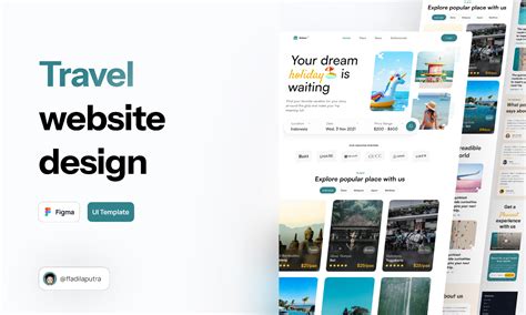 Travel Website Landing Page Figma