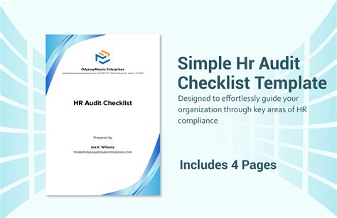 Standard Hr Audit Checklist Template In Word Pdf Google Docs