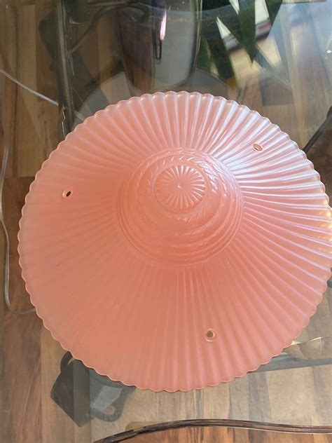 Vintage Art Deco Glass Ceiling Light Shade S Etsy Uk