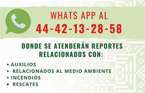 Habilita Protección Civil Estatal número de Whatsapp para reportes de