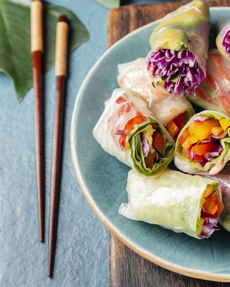 Rouleaux De Printemps Multicolores Une Super Recette V Gane