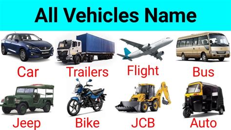 Vehicles Name In English And Hindi All Vehicles Name List Hindi