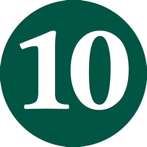 10 Number Png Images Transparent Free Download Pngmart