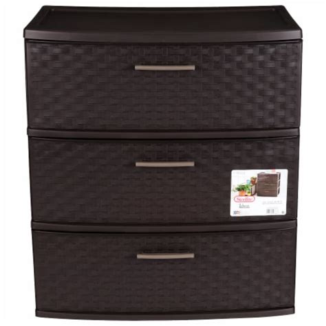 Sterilite Drawer Wide Weave Storage Tower Espresso Ct King Soopers