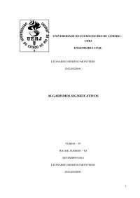 Fisica experimental 1 Algarismos significativos Relatório de