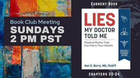 Low Carb Book Club Lies My Doctor Told Me By Dr Ken Berry Chapters